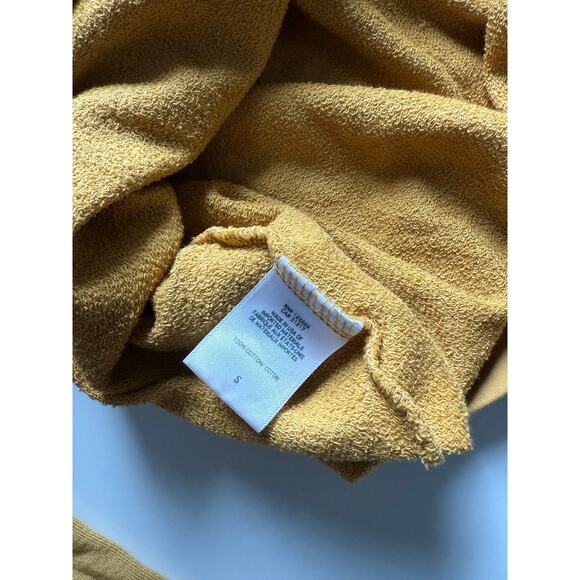 $118 New Michael Lauren French Terry Crew - yellow - Small - Picture 6 of 6